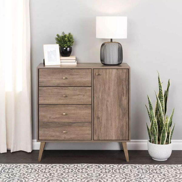 Classic Brown MDF Unit Drawers by Alhome - ALHOME