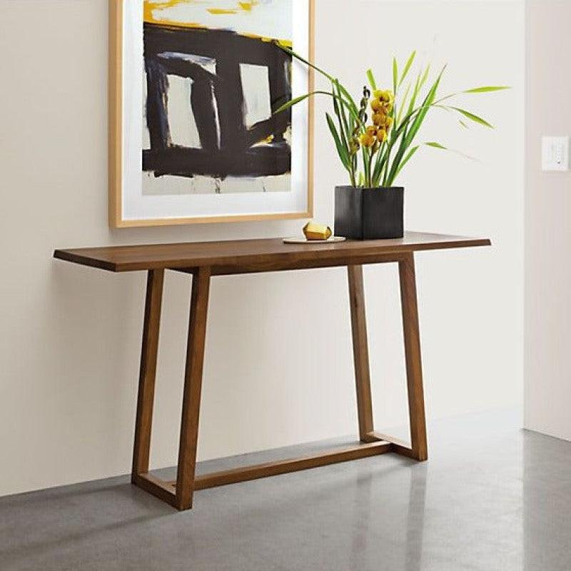 Contemporary Wood Console with Stylish Wood Face By Alhome - ALHOME