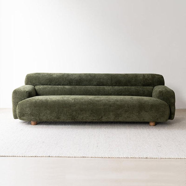 Deep Green Boucl√© 3-Seater Sofa By Alhome - ALHOME