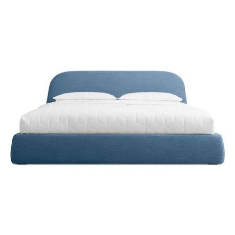 Serene Blue Queen Bed Chanel Elegance By Alhome - ALHOME