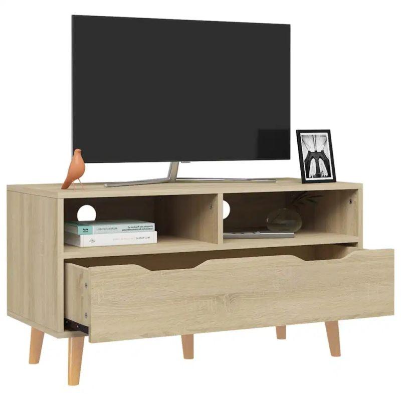 ُElegant TV Table - MDF - Neutral Beige by Alhome - ALHOME