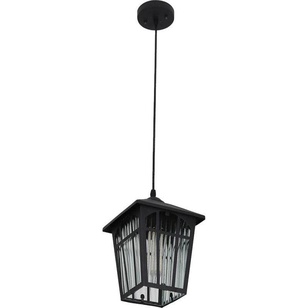 Outdoor Hanging Lantern - Black - 6201/1P/Bk - By Alhome - ALHOME