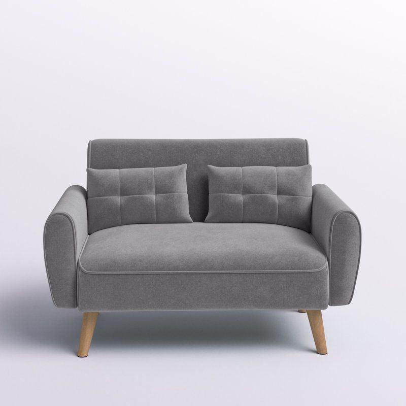 Modern Sleek Velvet 2 Seater Sofa - 180x85x85 cm - By Alhome - ALHOME