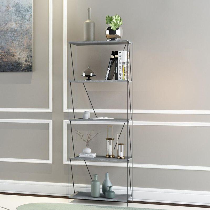 Multi-Use Malaysian Wood Shelving Unit - 5 Layers - By Baity - ALHOME