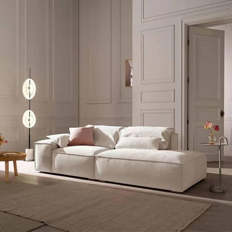 3-Seater Velvet Sofa in Classic Beige By Alhome - ALHOME