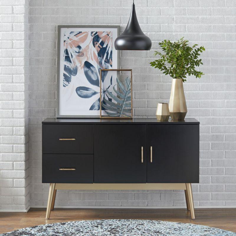 Modern Black MDF Buffet by Alhome - ALHOME