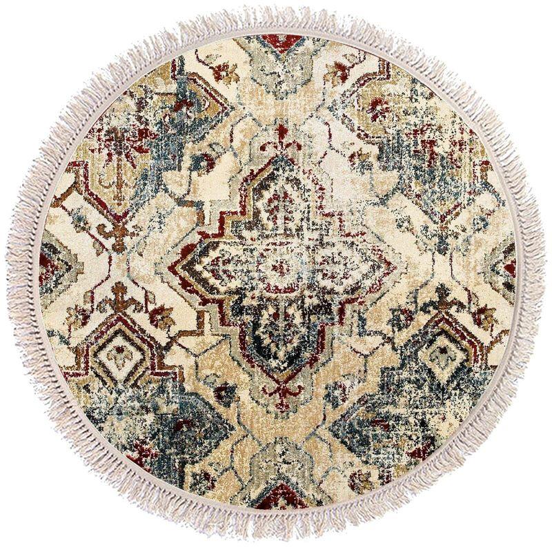 Velvet Turkish Decorative Carpet - Multicolor - By In House - ALHOME