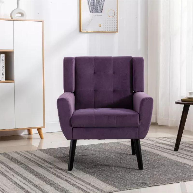 Comfortable Velvet Chair - 90x85x85 cm - By Alhome - ALHOME