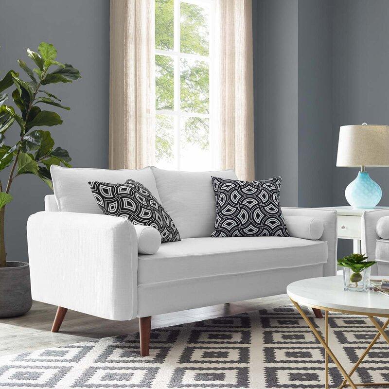 Modern Elegant Linen 2 Seater Sofa 180x85x85 cm - By Alhome - ALHOME