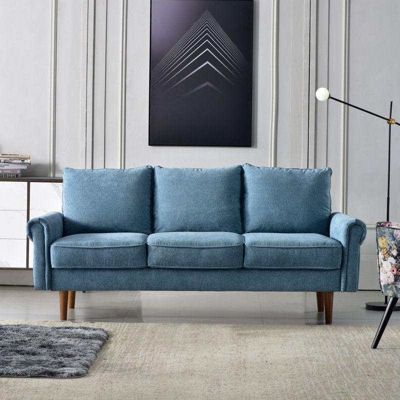 Modern Cozy Velvet 3 Seater Sofa - 240x85x85 cm - By Alhome - ALHOME