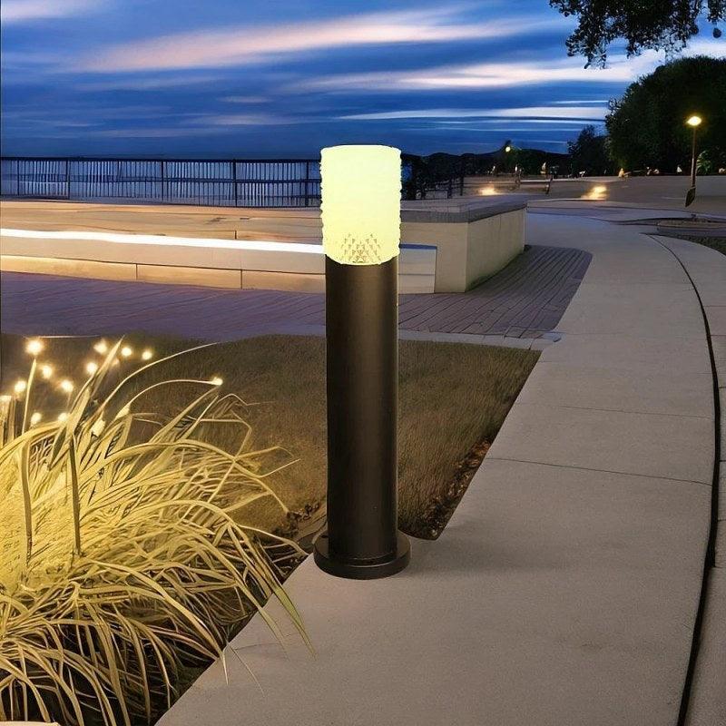 Modern Crystal Design Garden Lantern - 25 Cm - Luxurious Decorative Design - Shape Color Is Black - By Alhome - ALHOME