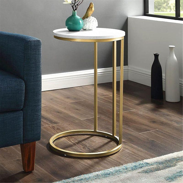 Marble Side Table for Elegant Spaces By Alhome - ALHOME