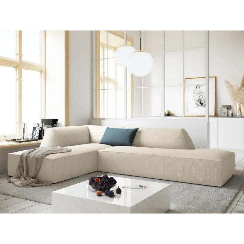 Comfortable Velvet Corner Sofa - 280x170x85x85 cm - By Alhome - ALHOME