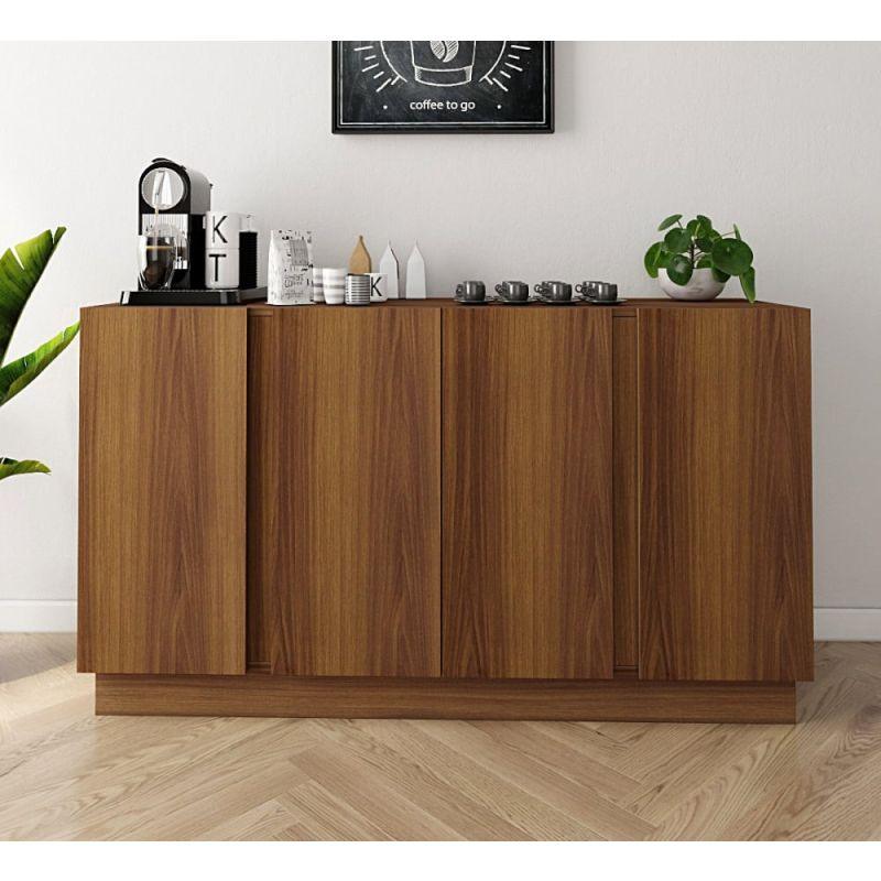 Brown Coffee Corner with Drawers By Alhome - ALHOME