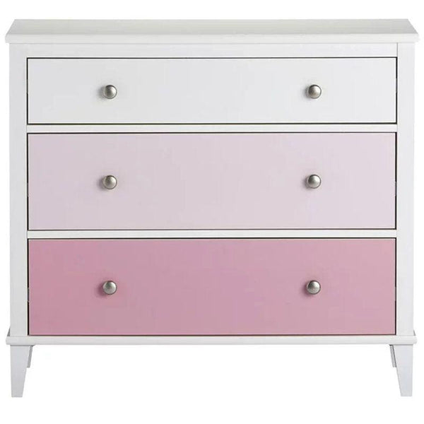 Kids Dresser: 89x48x79 Wood, Pink by Alhome - ALHOME