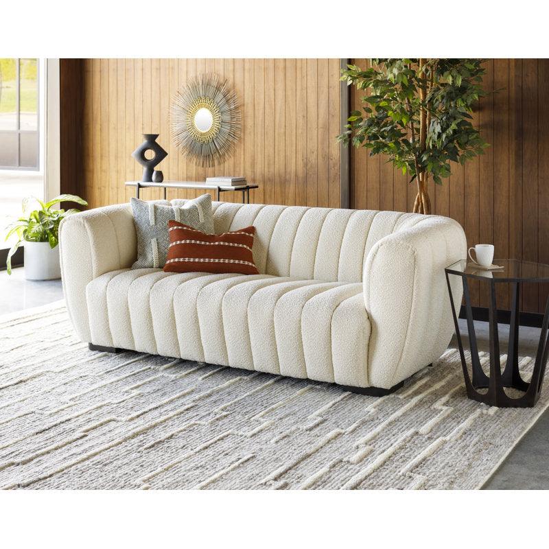 Timeless Elegance: 3-Seater Boucl√© Sofa in Beige By Alhome - 110111274 - ALHOME