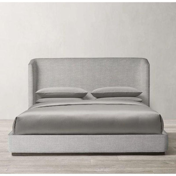 Chic Tranquility: Swedish Wood Chanel Grey King Bed By Alhome - ALHOME