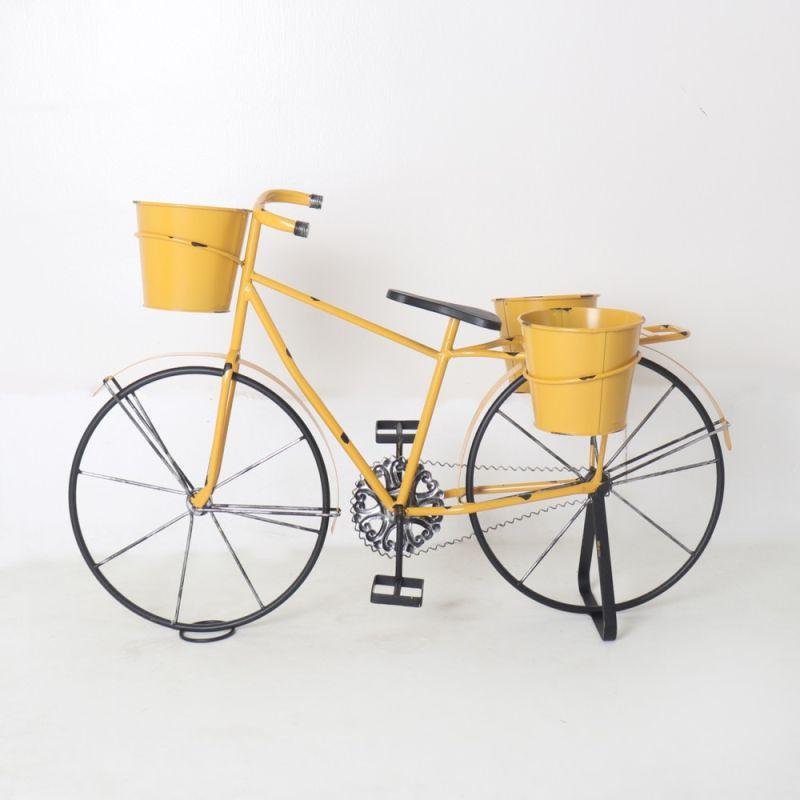 Decoration Metal Bike - Yellow By Alhome - ALHOME