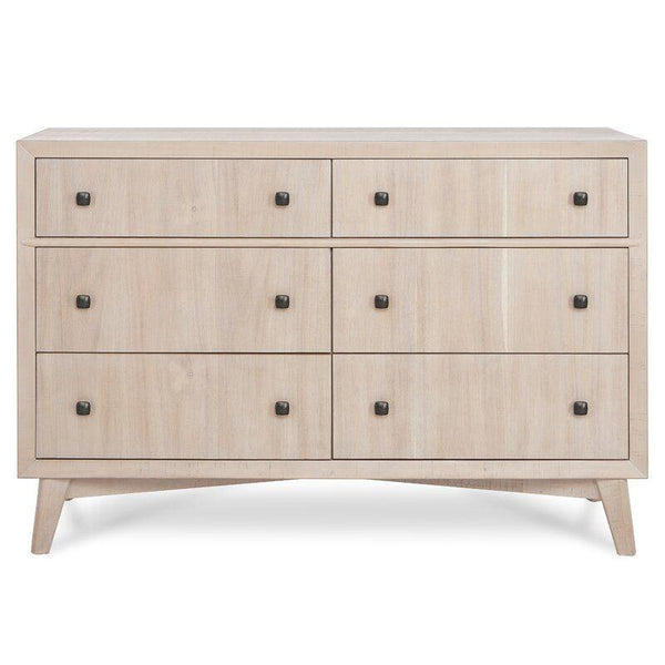 Kids Dresser: 124x40x88 Wood, Beige by Alhome - ALHOME