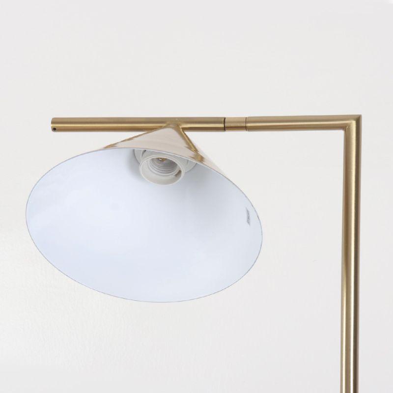 Modern Luxury Lampshade - Metal - Metal + Gold Marble - White Marble Base - By Alhome - ALHOME