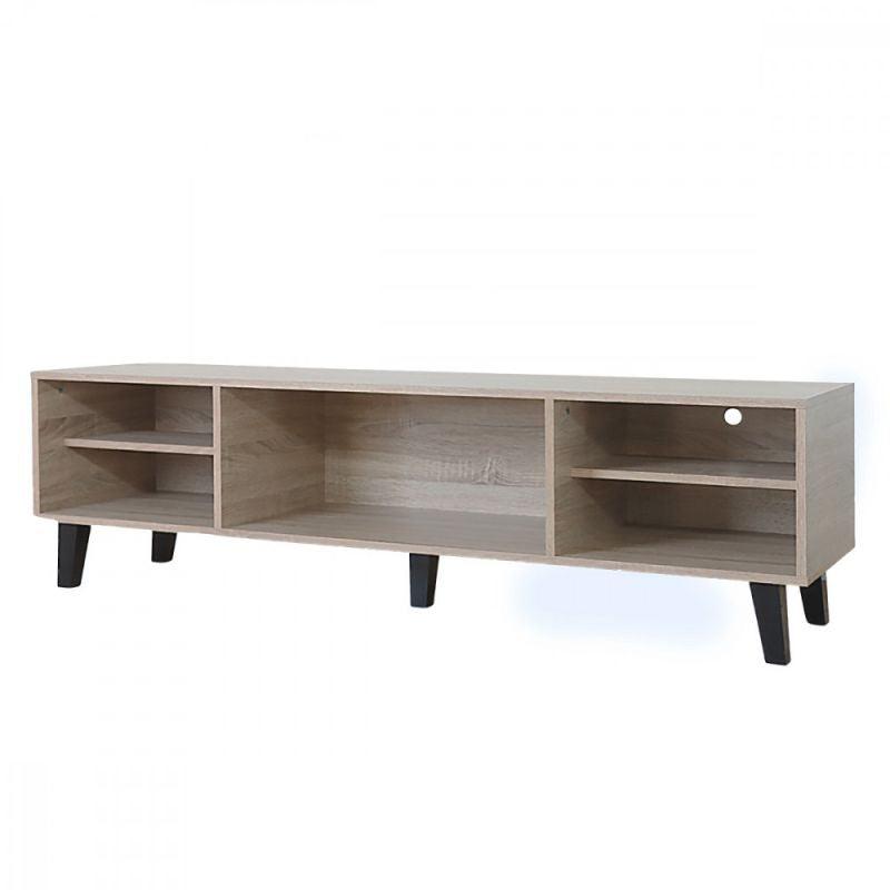 Tv Table From Malaysian Wood - Wooden - 150x40x45 cm - From Baity - ALHOME