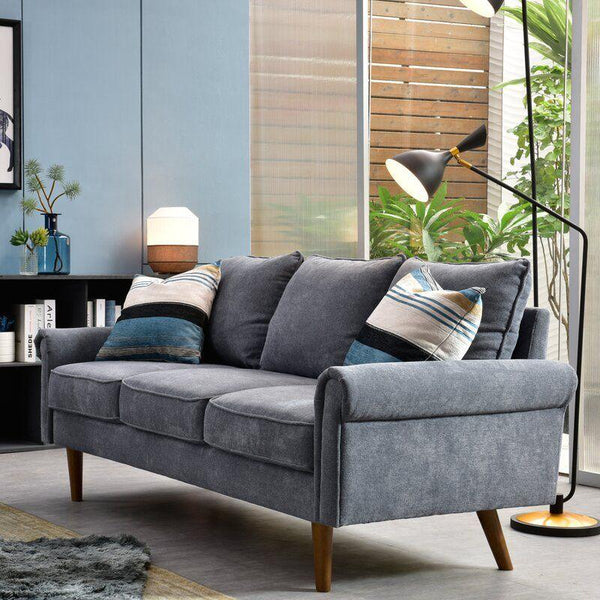 Modern Cozy Velvet 3 Seater Sofa - 240x85x85 cm - By Alhome - ALHOME