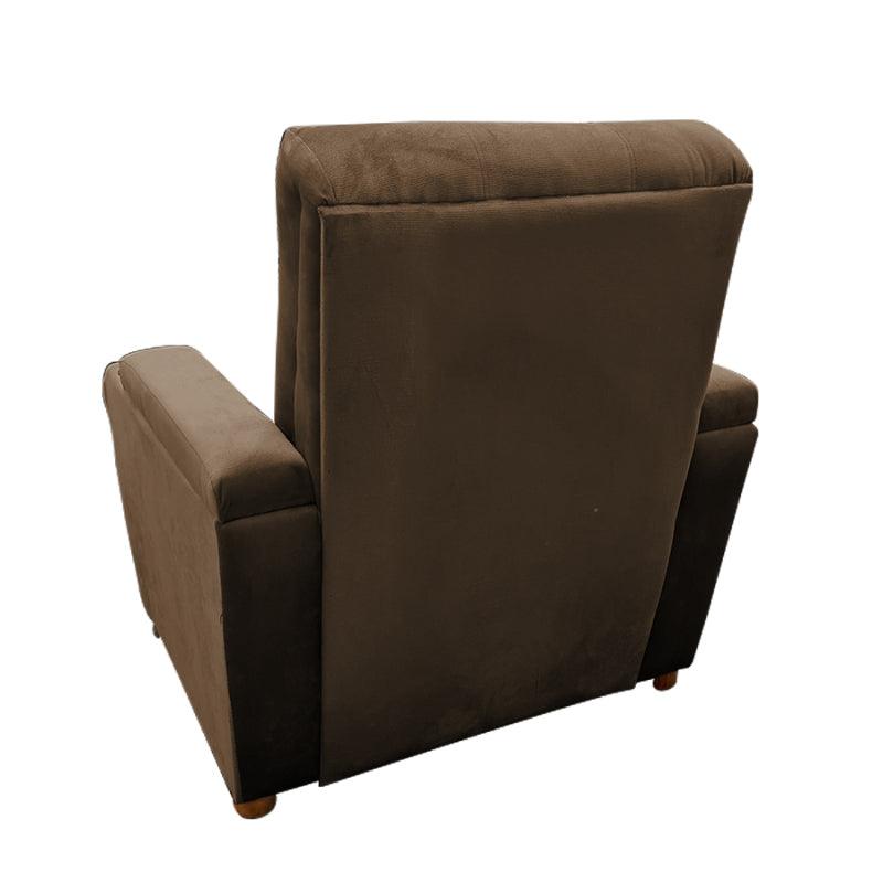 Velvet Classic Cinematic Recliner Chair with Cups Holder - E1 by In House - ALHOME