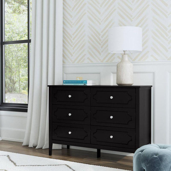 Kids Dresser: 115x40x85 Wood, Black by Alhome - ALHOME