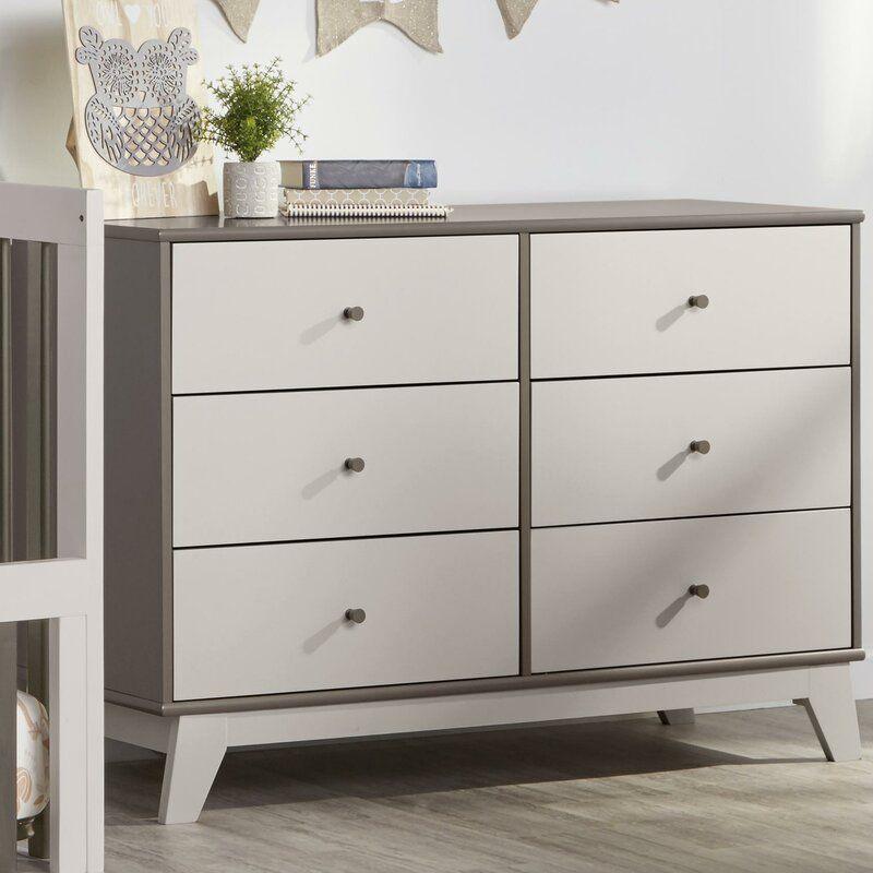 Kids Dresser: 119x45x82 Wood, Off White by Alhome - ALHOME