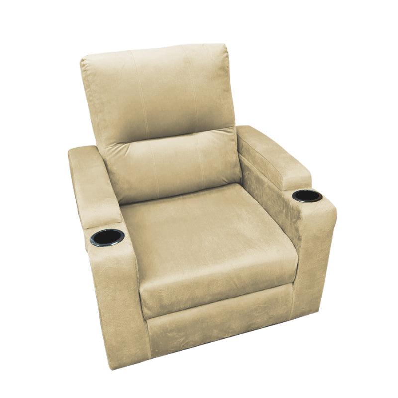 Velvet Classic Cinematic Recliner Chair with Cups Holder - E1 by In House - ALHOME