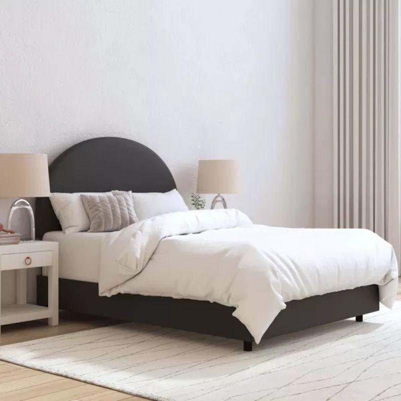 Elite Collection: Swedish Wood Queen Bed - Regal Grey Tranquility (180x200x140) by Alhome - ALHOME