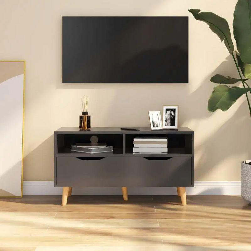 Elegant TV Table - MDF - Grey by Alhome - 110113042 - ALHOME