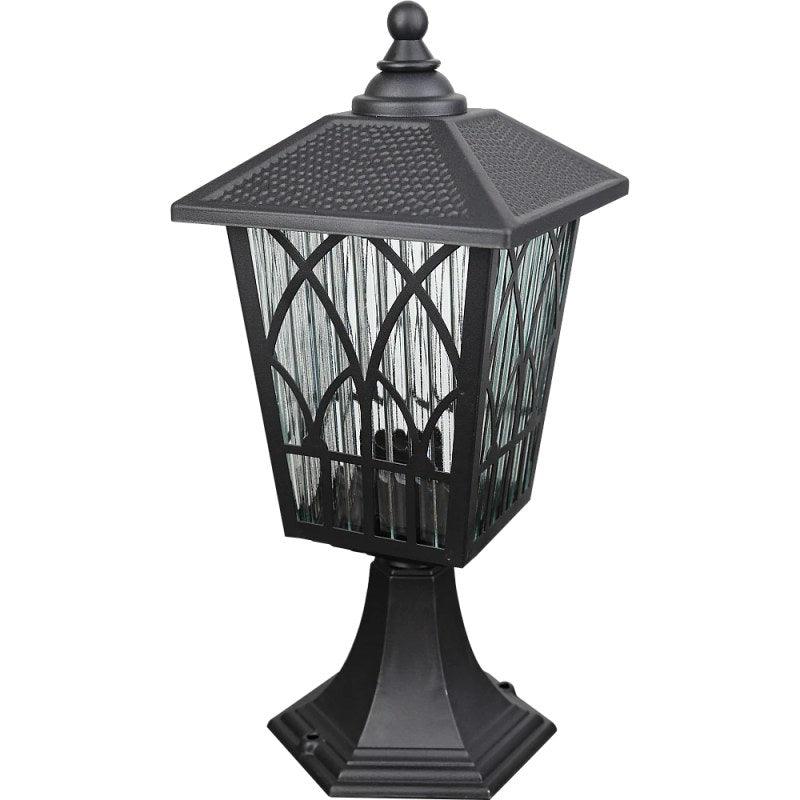 Outdoor Glass Lantern - Black - 6200/1S/Bk - By Alhome - ALHOME