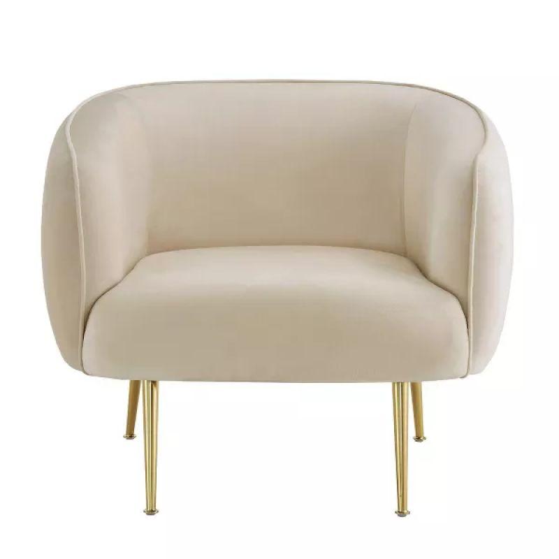 Modern Velvet Arm Chair - 80x85x85 cm - By Alhome - ALHOME