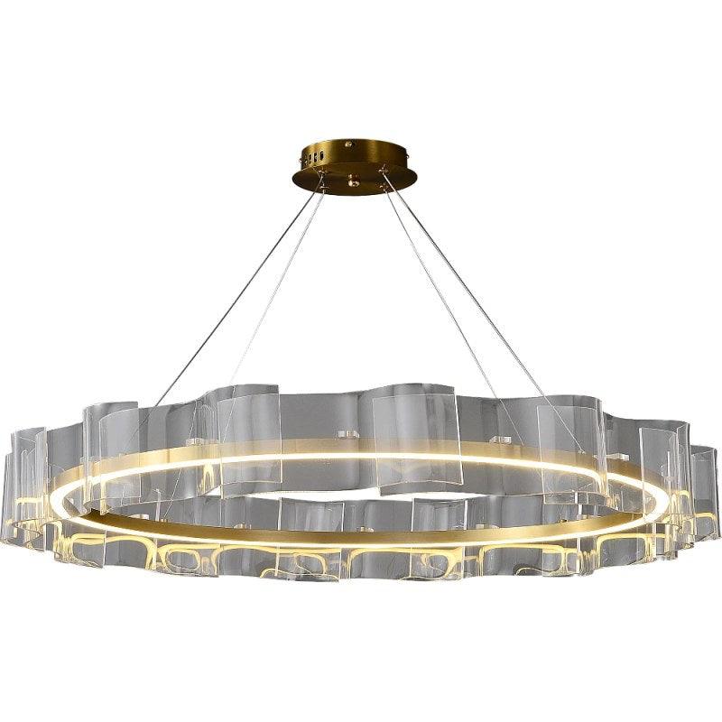 Modern Oil Chandelier, 3 Lights, 55 Watts - 100 cm - Ha/C5573/1000Cr+3Co - ALHOME