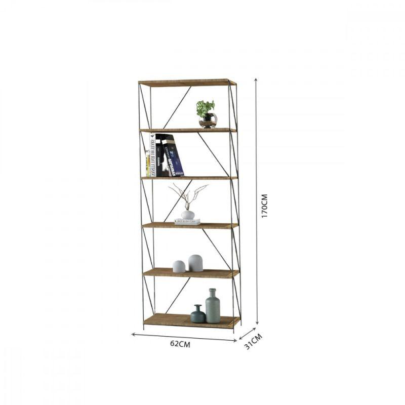 Multi-Use Shelving Unit From Malaysian Wood With 6 Layers - By Baity - ALHOME