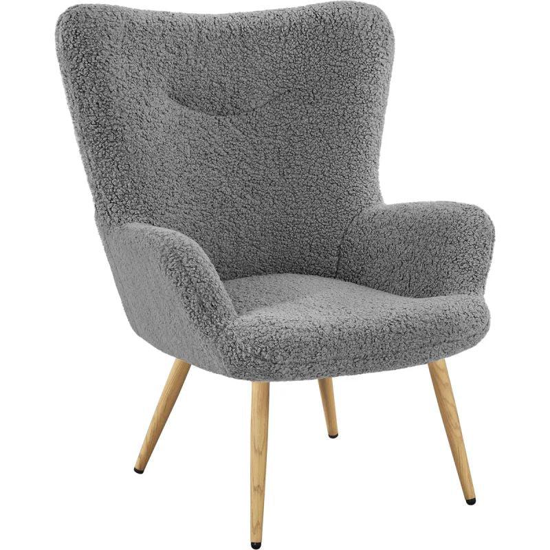 Elegant Modern Boucle Arm Chair - 80x85x85 cm - By Alhome - ALHOME