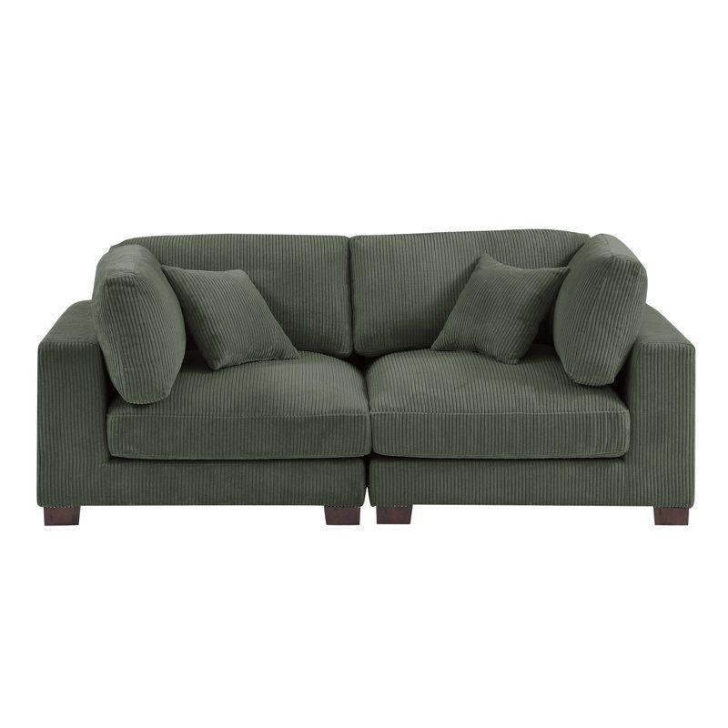 Modern Elegant Velvet 2 Seater Sofa - 200x85x85 cm - By Alhome - ALHOME