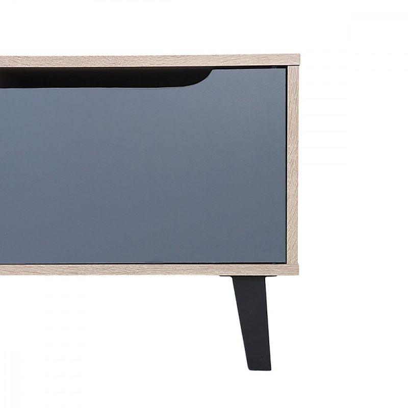 Tv Table From Malaysian Wood - Wooden And Olive - 150x40x45 cm - By Baity - ALHOME