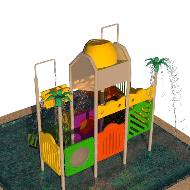 Water Playset With A Roller Coaster Slide And A Huge Roller Slide by Alhome - ALHOME