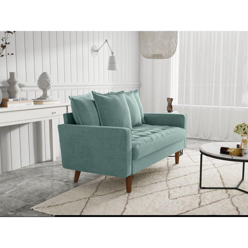 Modern Luxurious Velvet 2 Seater Sofa - 180x85x85 cm - By Alhome - ALHOME