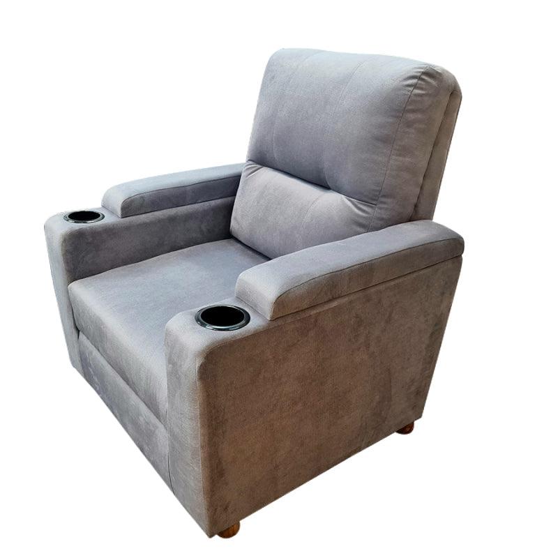 Velvet Classic Cinematic Recliner Chair with Cups Holder - E1 by In House - ALHOME