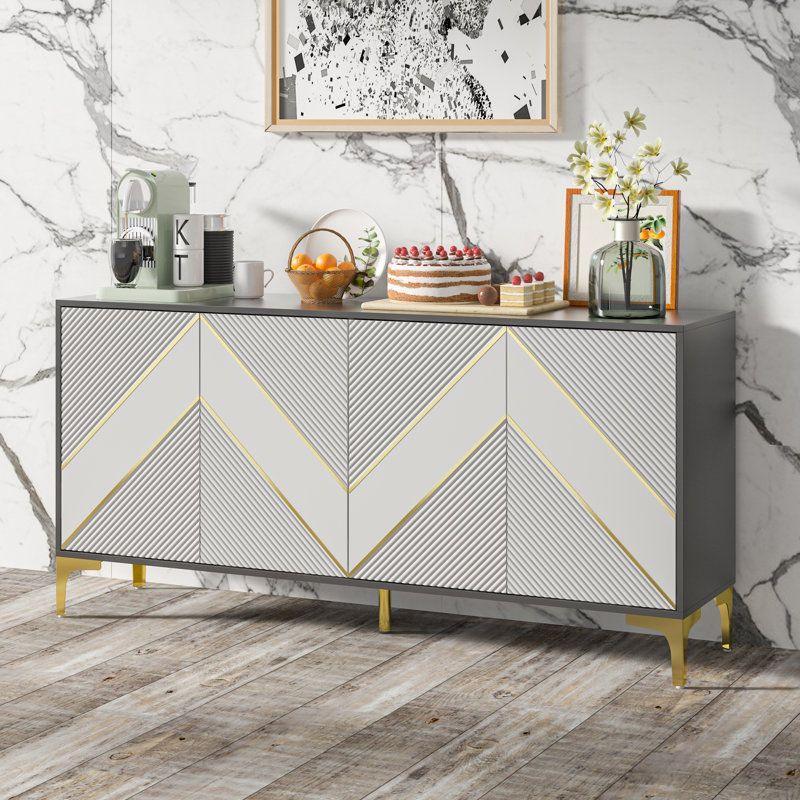 Modern Marble Buffet Table By Alhome - ALHOME