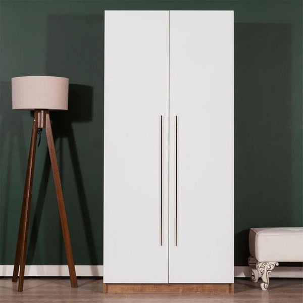 Two-Door Wardrobe, White By Alhome - ALHOME