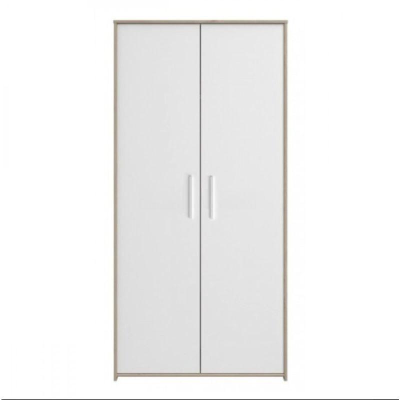 3 Door Wardrobe with Mirror, Beige: By Alhome - ALHOME