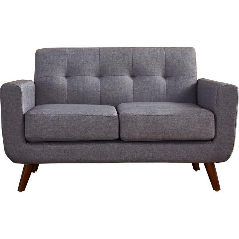 Modern Sleek Linen 2 Seater Sofa - 180x85x85 cm - By Alhome - ALHOME