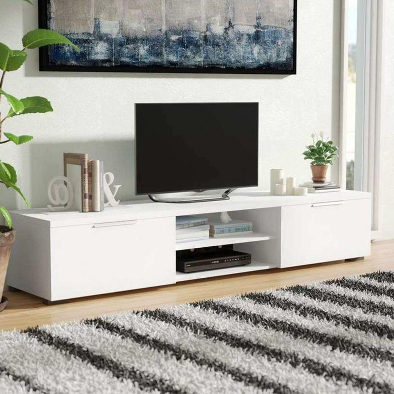 White TV Table By Alhome - ALHOME