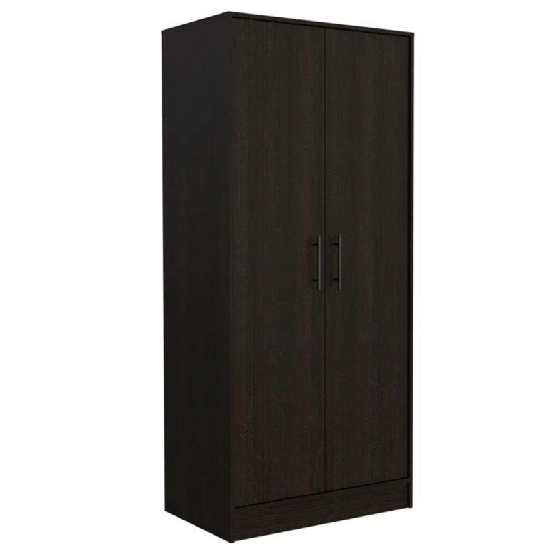 Black Wardrobe with Two Doors By Alhome - ALHOME