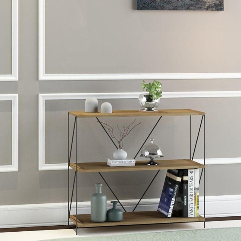 Multi-Use Shelving Unit From Malaysian Wood - 3 Layers - By Baity - ALHOME