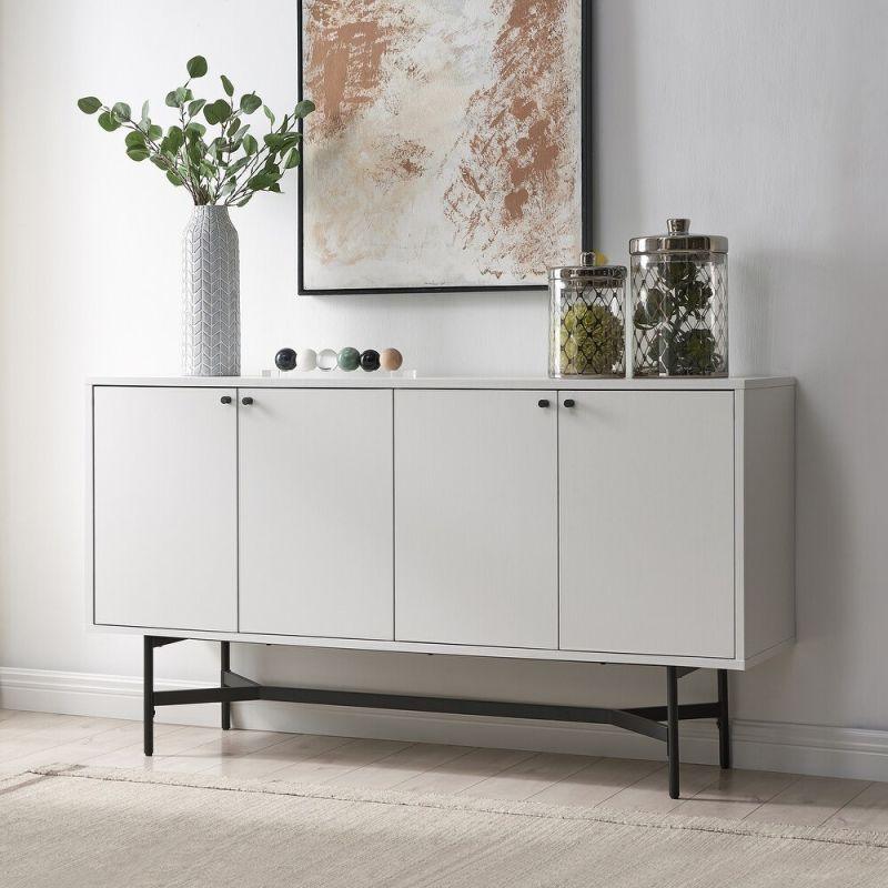 Contemporary White MDF Buffet by Alhome - ALHOME